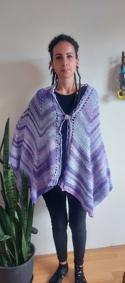 Purple Butterfly Shawl