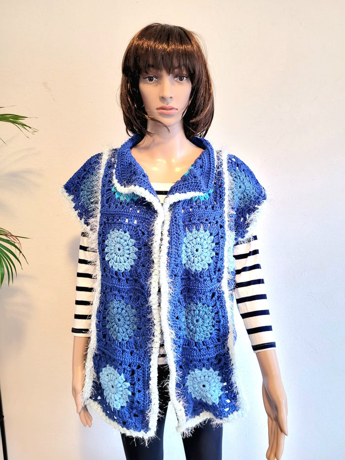 Blue love vest
