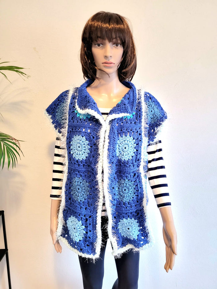 Blue love vest