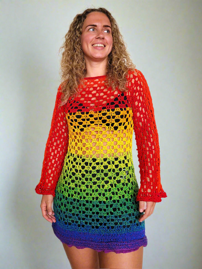 Rainbow dress RoxanaHandmadeShop Rainbow dress RoxanaHandmadeShop