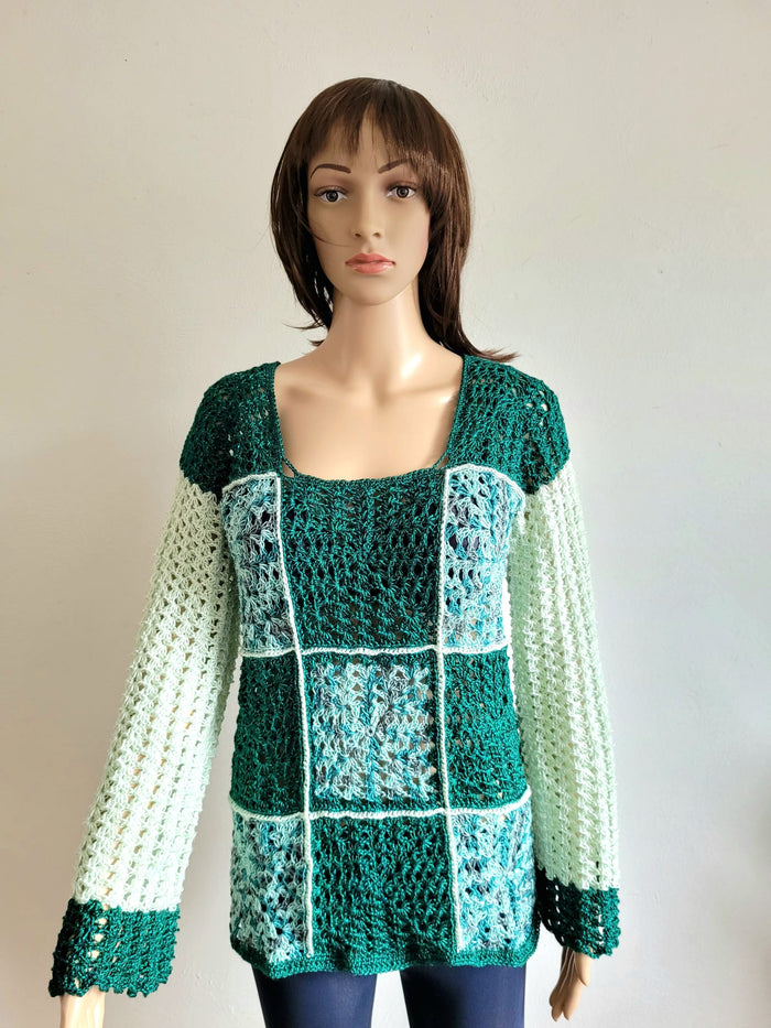 Sandra green blouse
