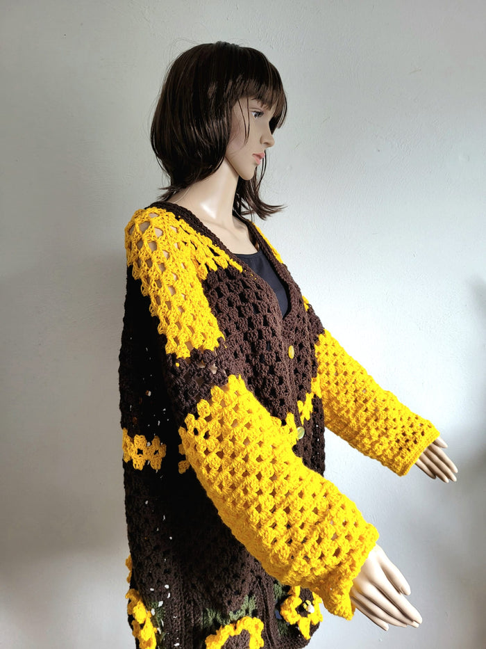 Sunflower cardigan