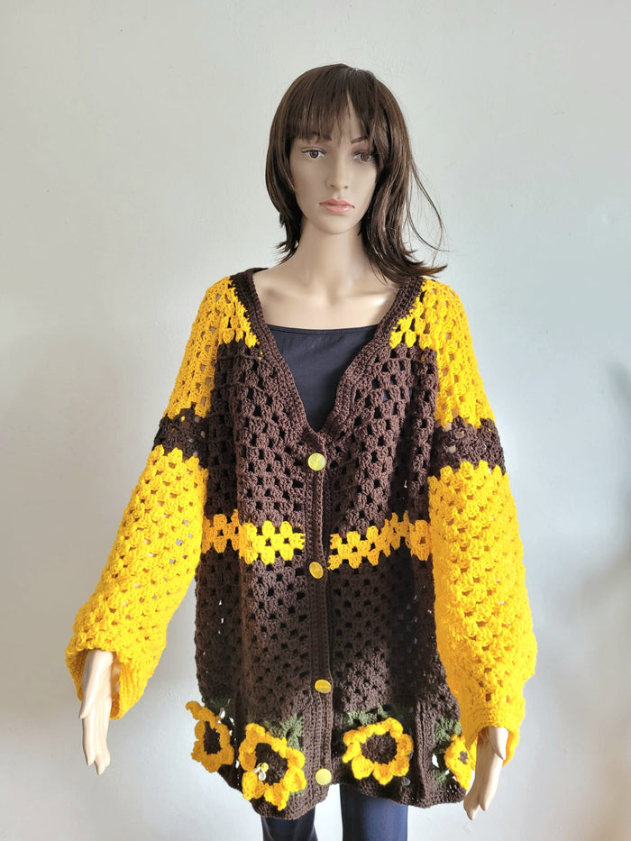 Sunflower cardigan
