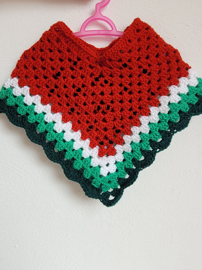 Watermelon poncho set